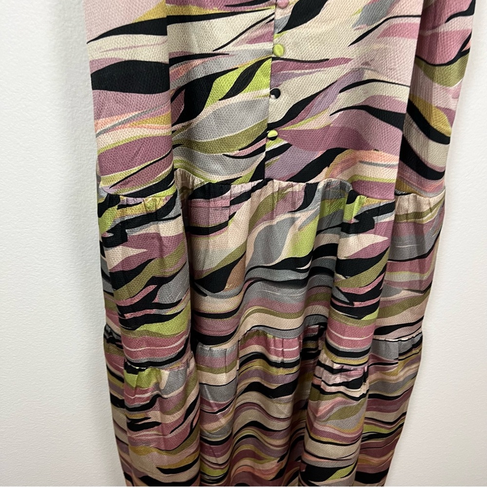 Ted Baker Warrenn spaghetti strap button down front maxi dress Size 10 Medium - Picture 3 of 7